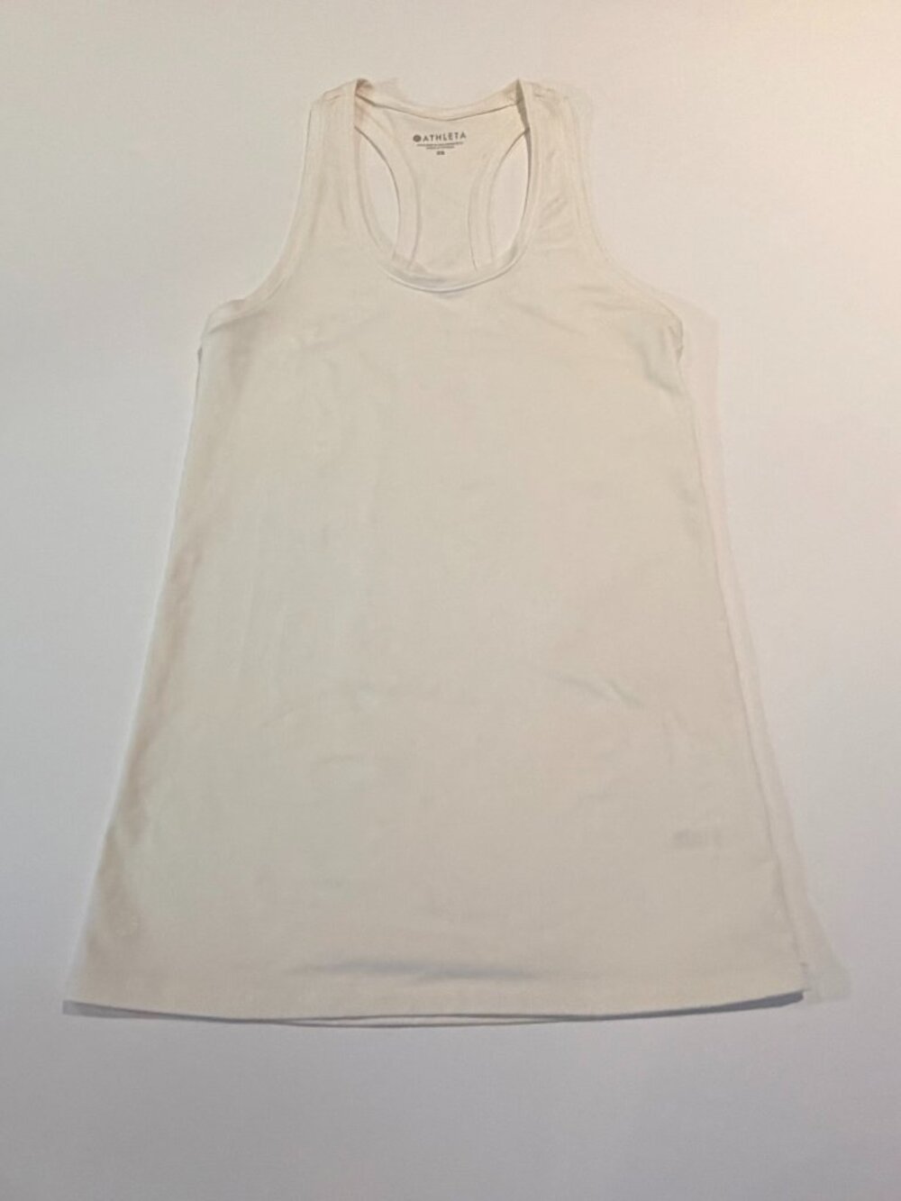 Athleta White Racerback Active Tank Top Women's XS